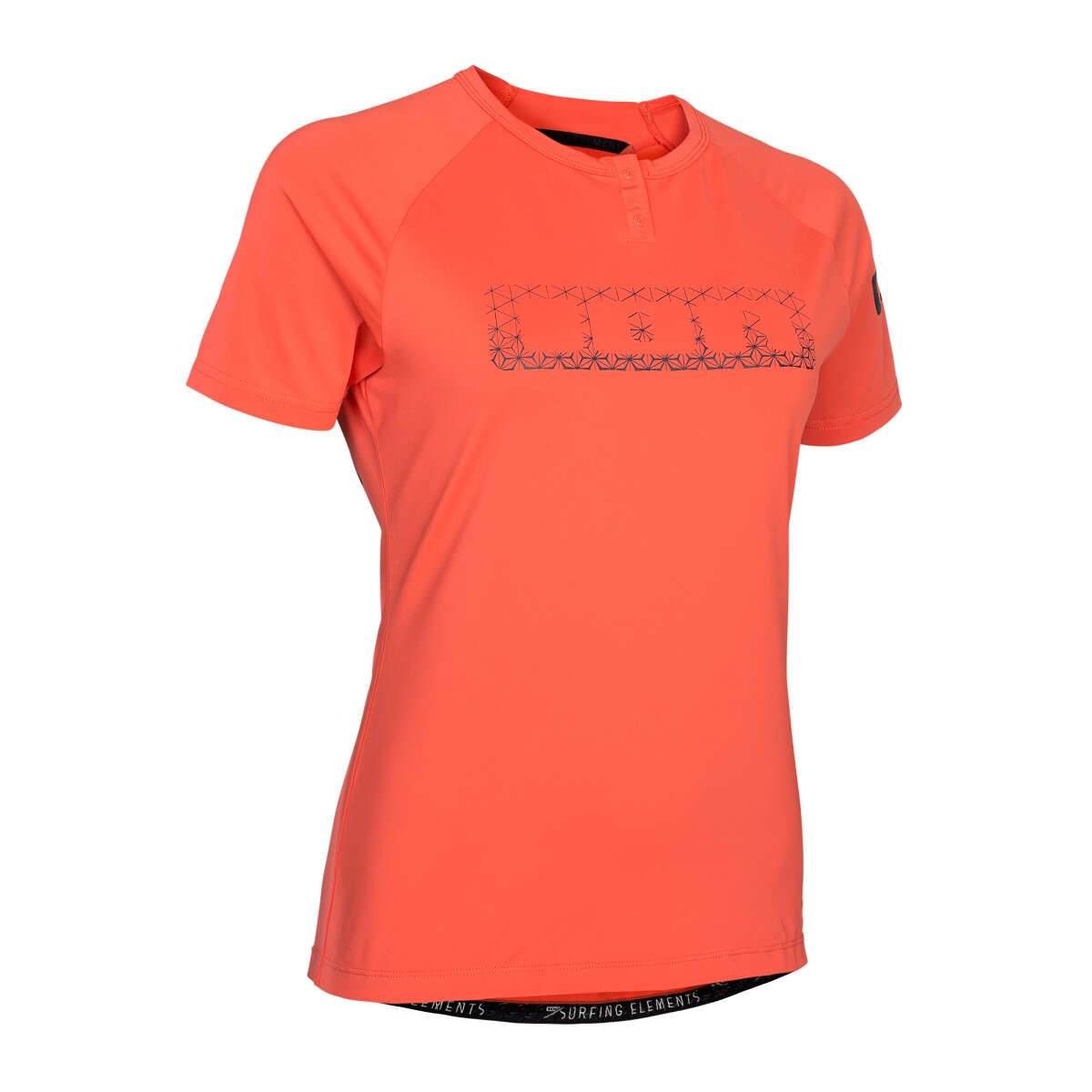 ION Femme Maillot VTT Manches Courtes Traze Hot Coral