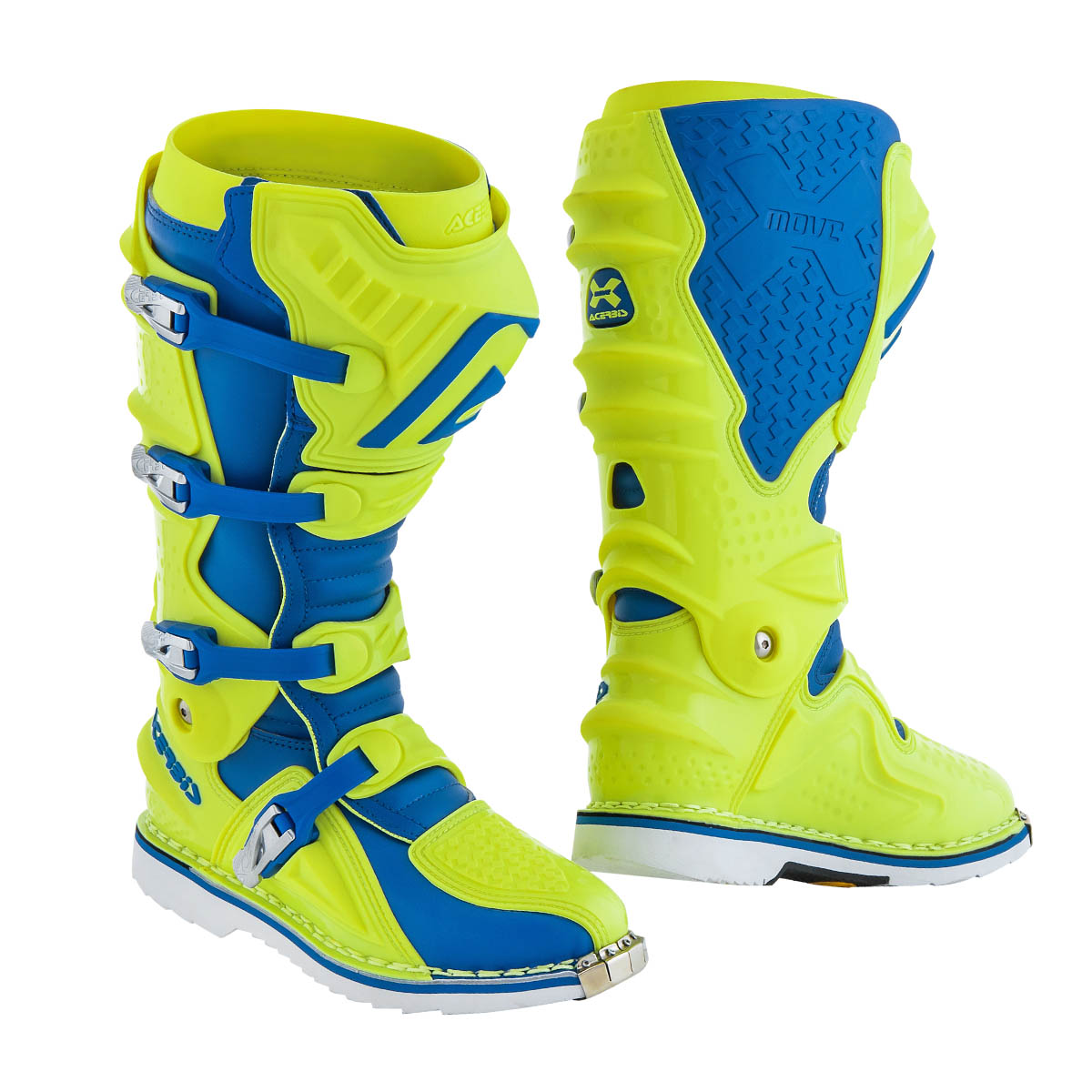 Acerbis MX Boots X-Move 2.0 Yellow Fluo/Blue