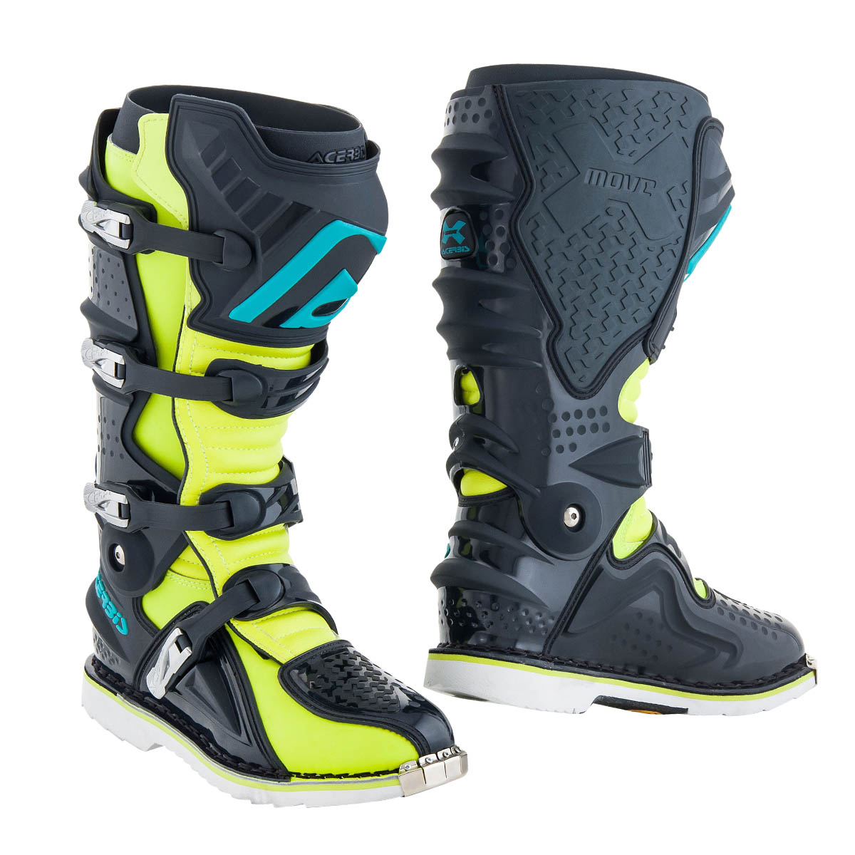Acerbis MX Boots X-Move 2.0 Yellow Fluo/Grey
