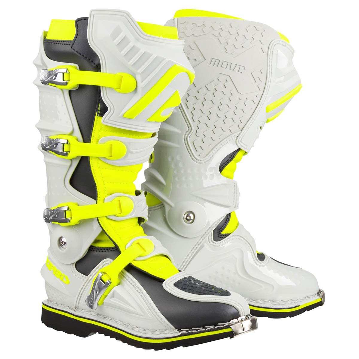 Acerbis MX Boots X-Move 2.0 Grey/Yellow Fluo