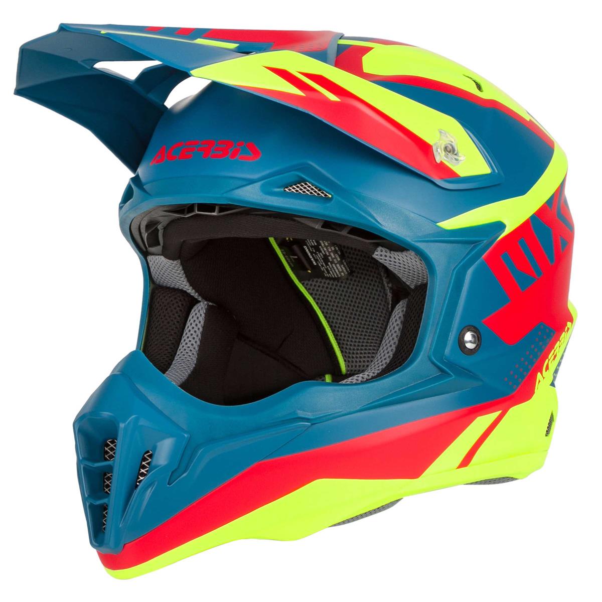 Acerbis Motocross-Helm Impact 3.0 Fluo Gelb/Rot