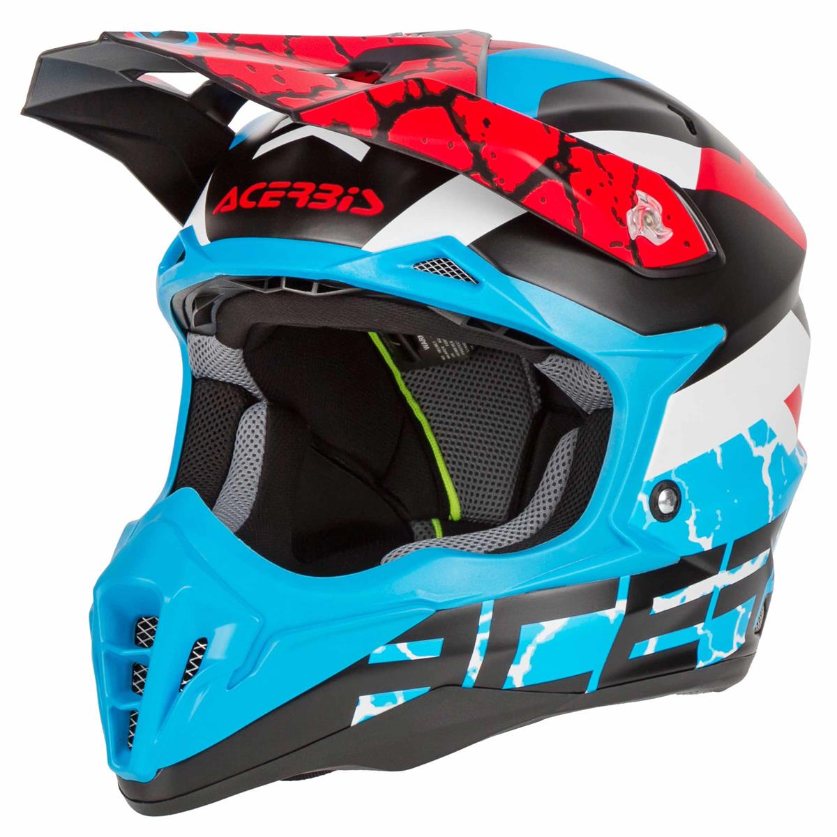 Acerbis Motocross-Helm Impact 3.0 Schwarz/Blau
