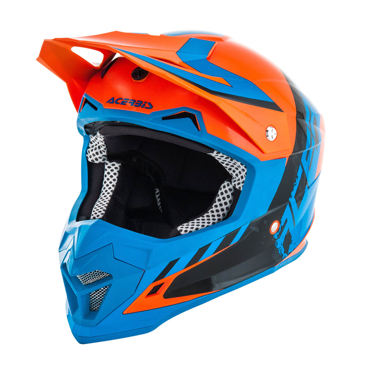 Acerbis Helmet Profile 4 Fluo Orange/Blue