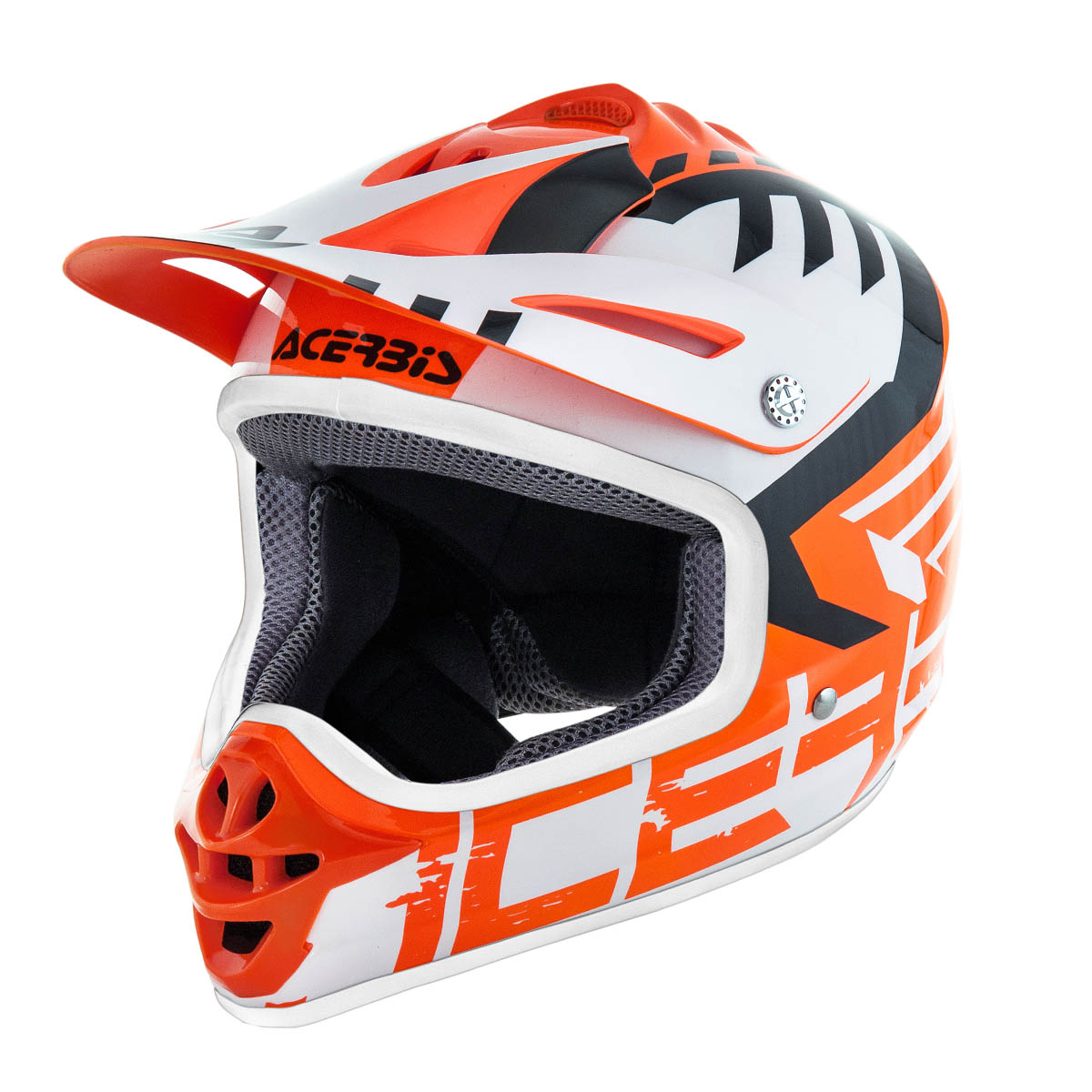 Acerbis Kids Helmet Impact 3.0 Fluo Orange/White
