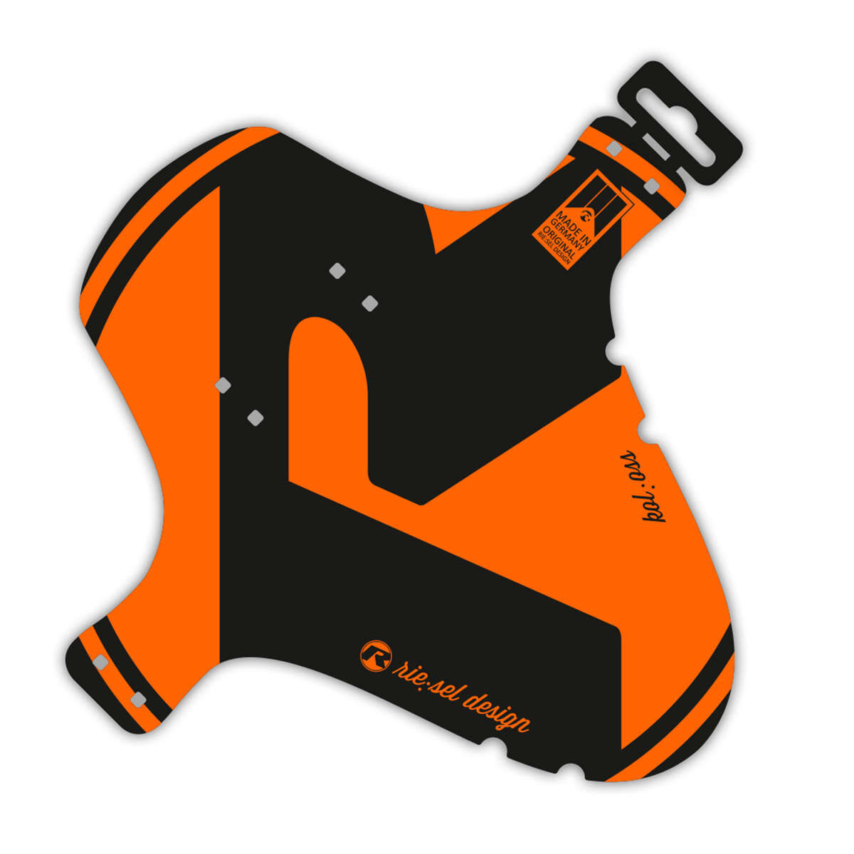 Riesel Design Front Mudguard Kol:oss Orange, 1 Piece