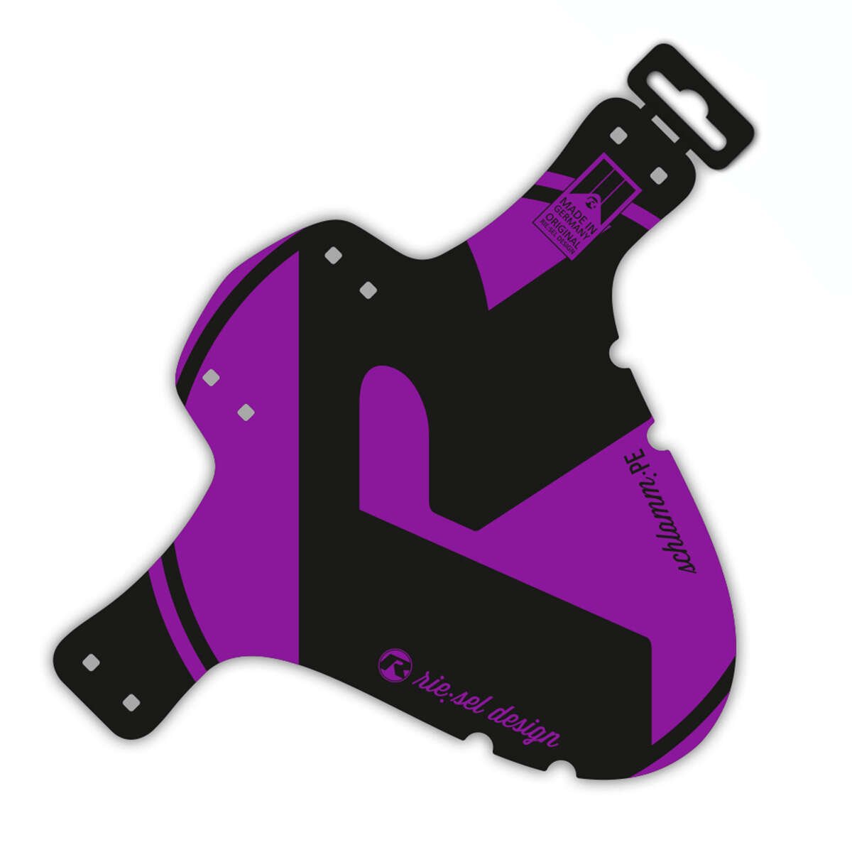 Riesel Design Front Mudguard Schlamm:PE Purple, 1 Piece