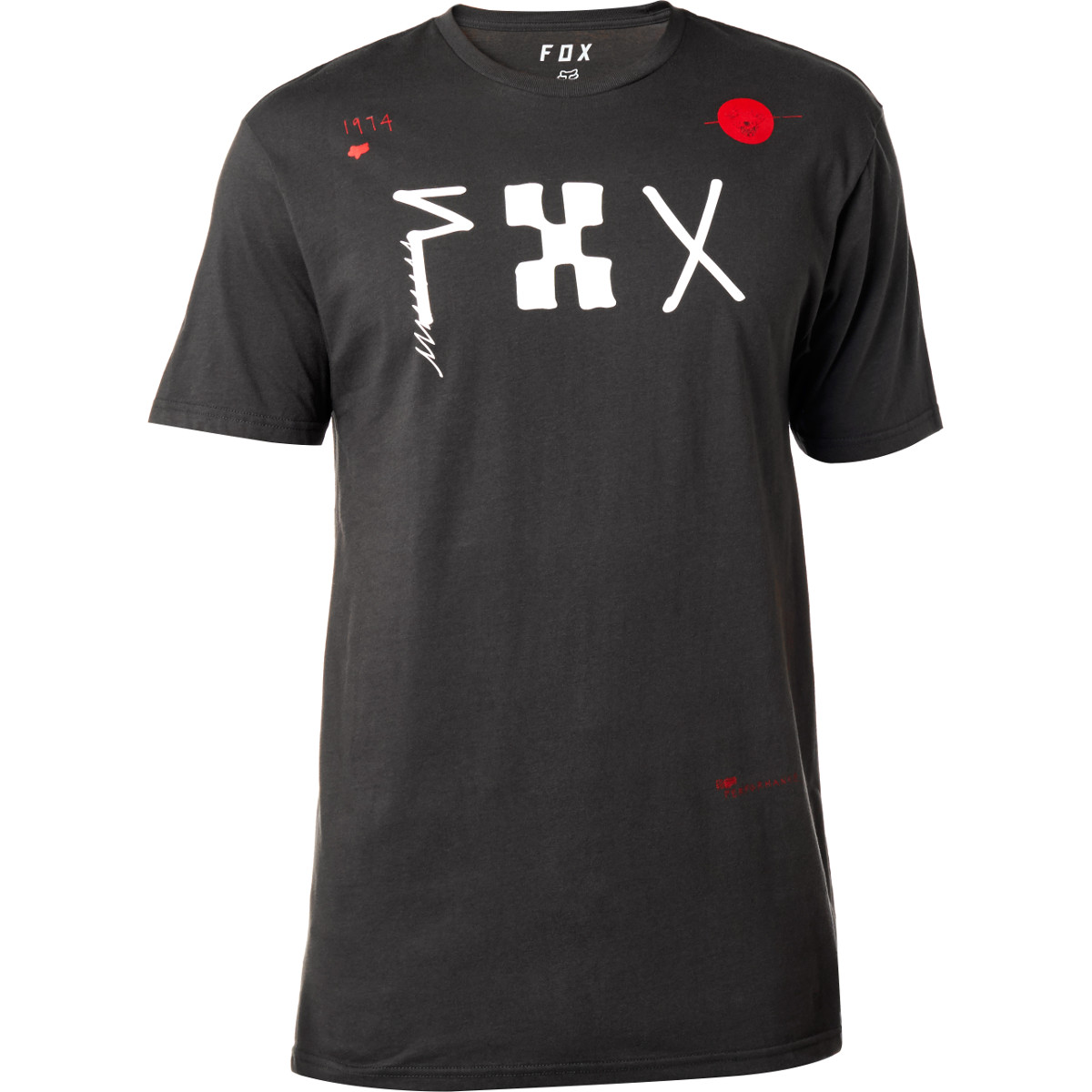 Fox T-Shirt Dark Moon Black Vintage