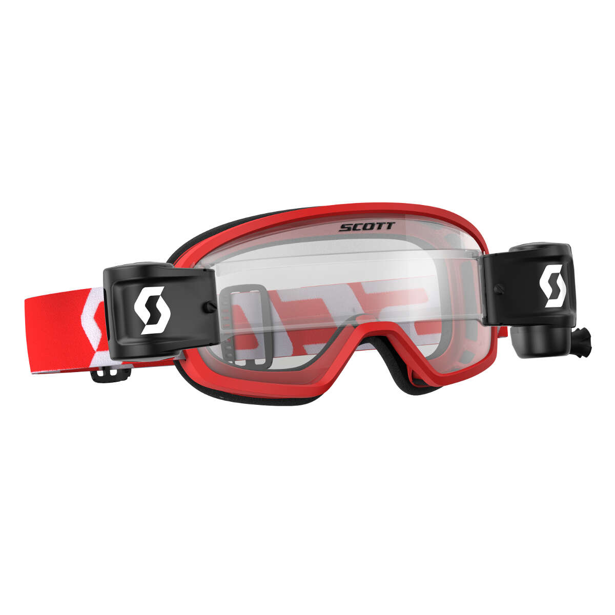 Scott Kids Goggle Buzz MX Pro WFS Red/White - Clear Works Anti-Fog