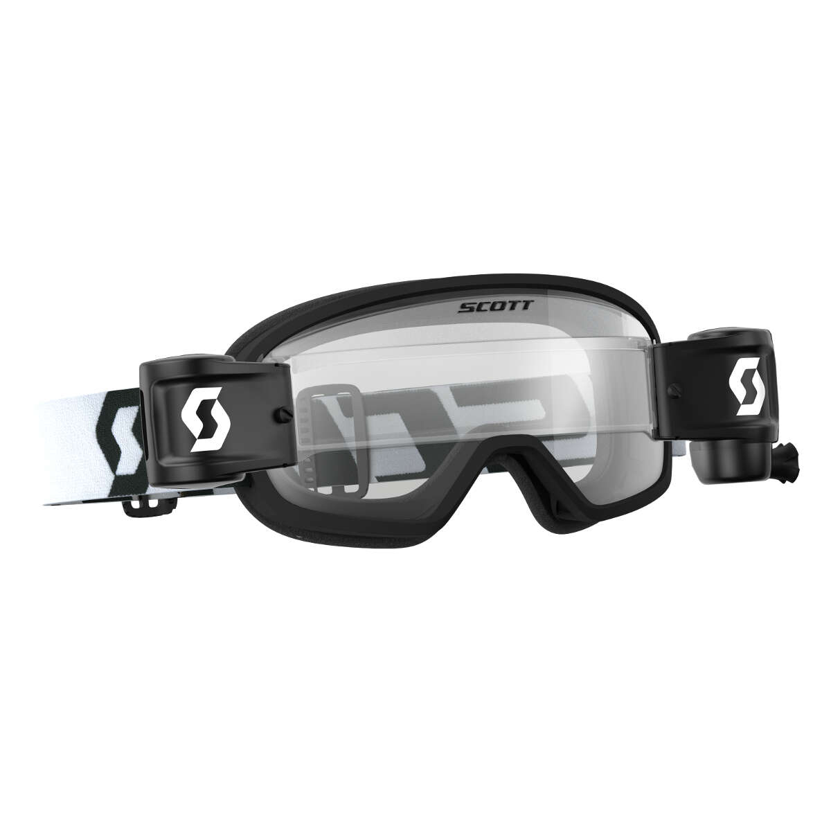 Scott Kids Goggle Buzz MX Pro WFS Black/White - Clear Works Anti-Fog