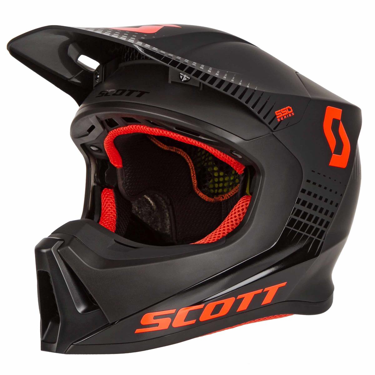Scott Casque MX 550 Hatch MIPS Noir/Orange