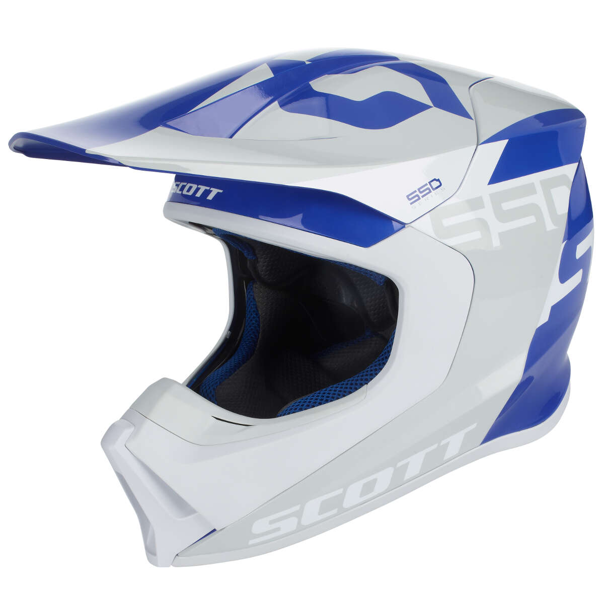 Scott Helmet 550 MIPS Woodblock - Grey/Blue