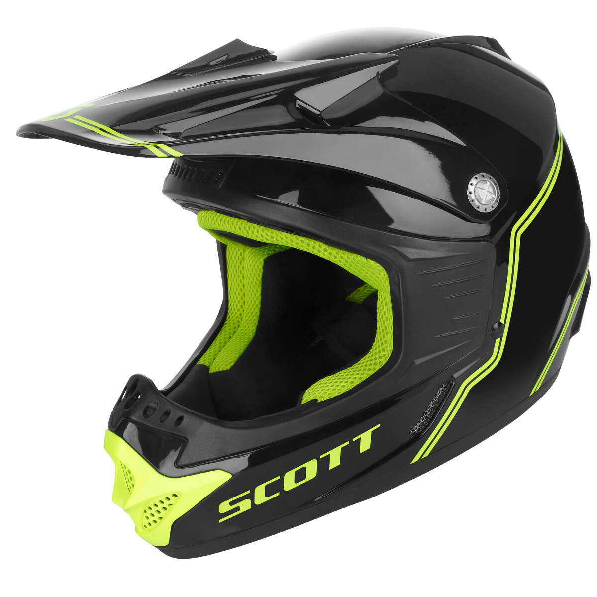 Scott Kids Helmet 350 Pro Black/Yellow