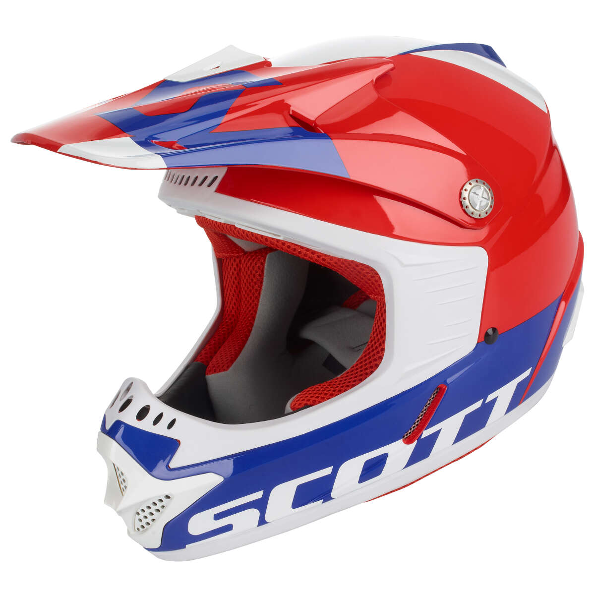 Scott Enfant Casque MX 350 Pro Red/Blue