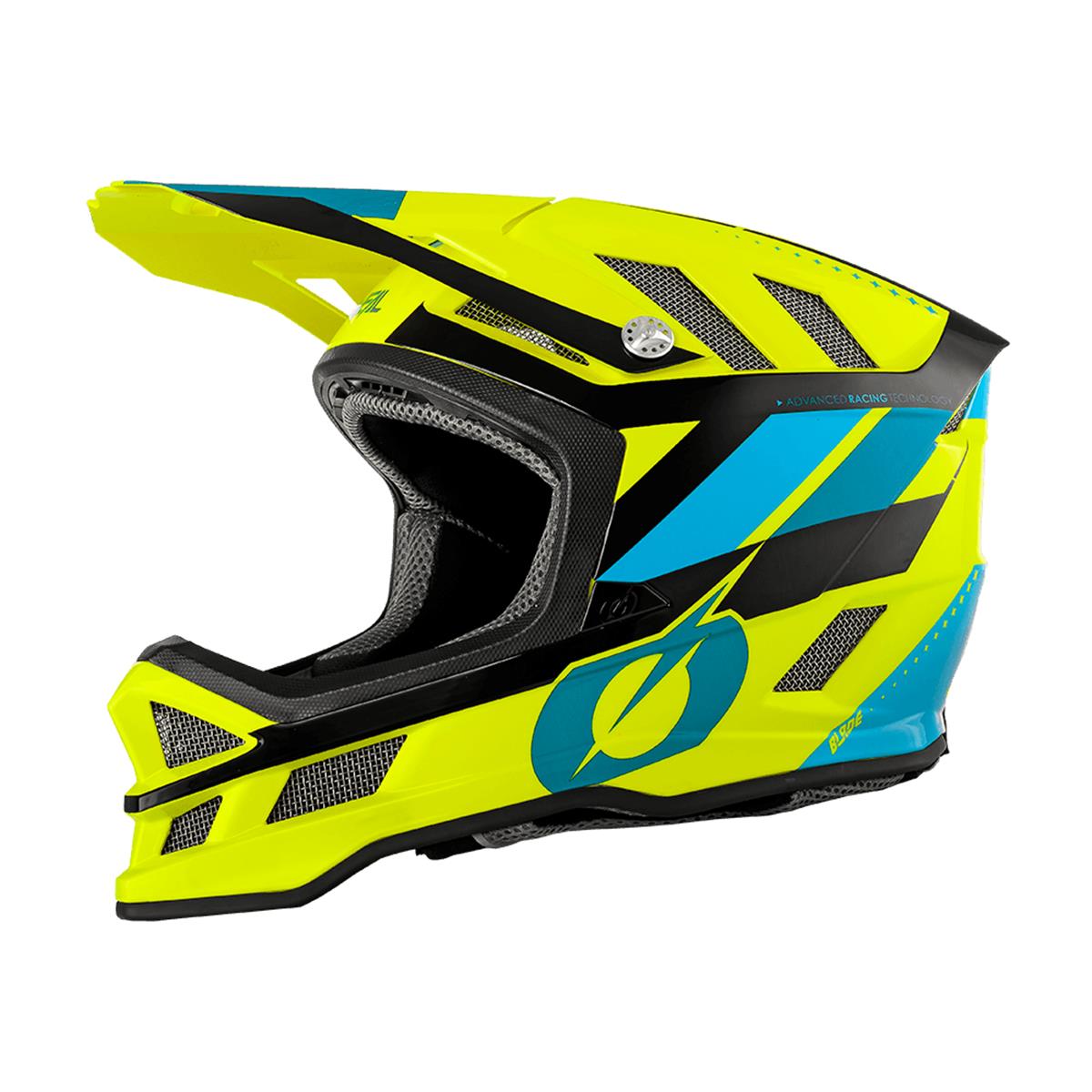 O'Neal Downhill-MTB Helm Blade Synapse Blau/Neon Gelb