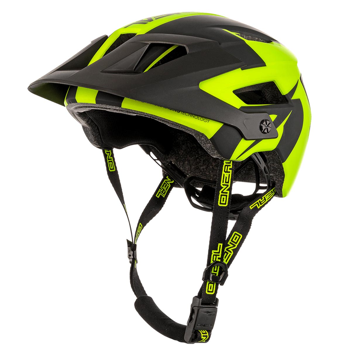 O'Neal Enduro-MTB-Helm Defender 2.0 Sliver Neongelb/Schwarz