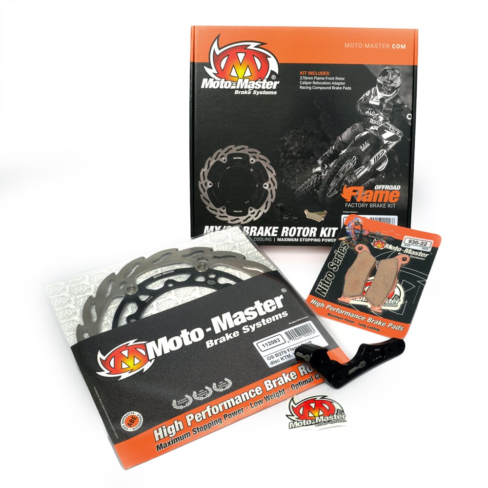 Moto-Master Brake Disc Kit Flame Honda CR 125/250 R, CRF 250/450 R/X, 270 mm, Front