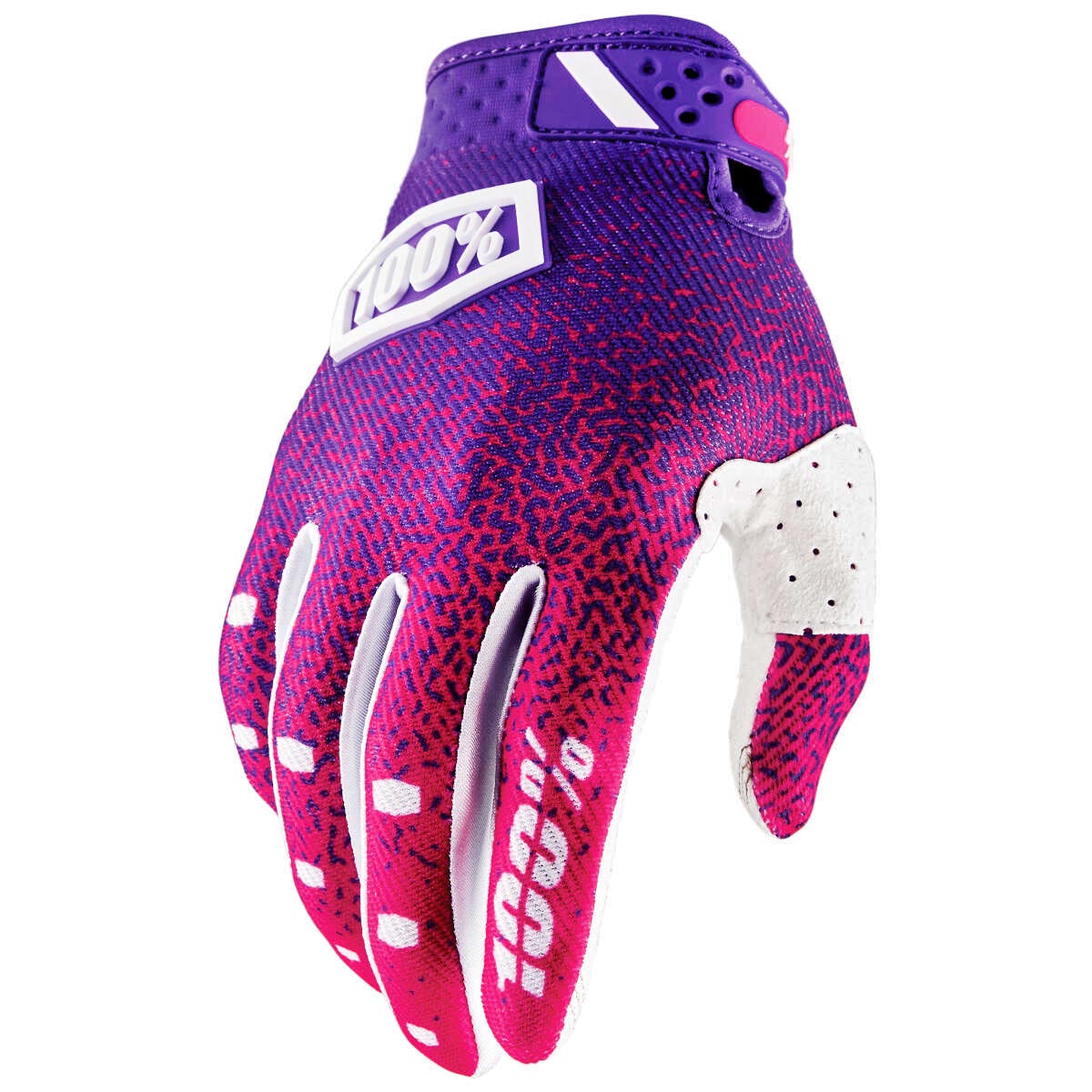 100% Bike Gloves Ridefit Pink/Purple