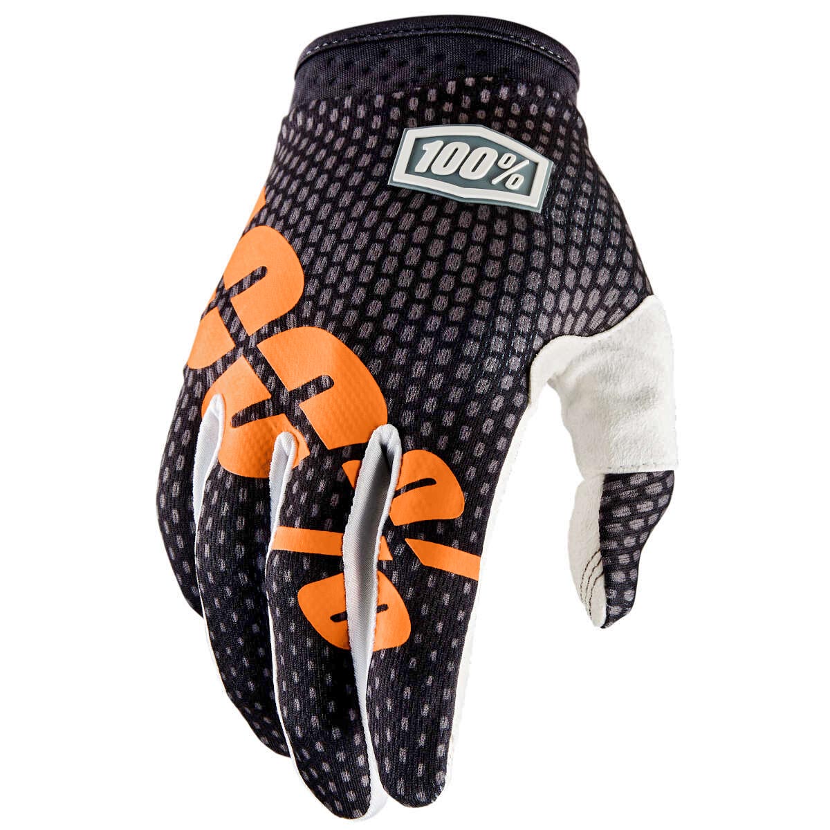 100% Gloves iTrack Charcoal