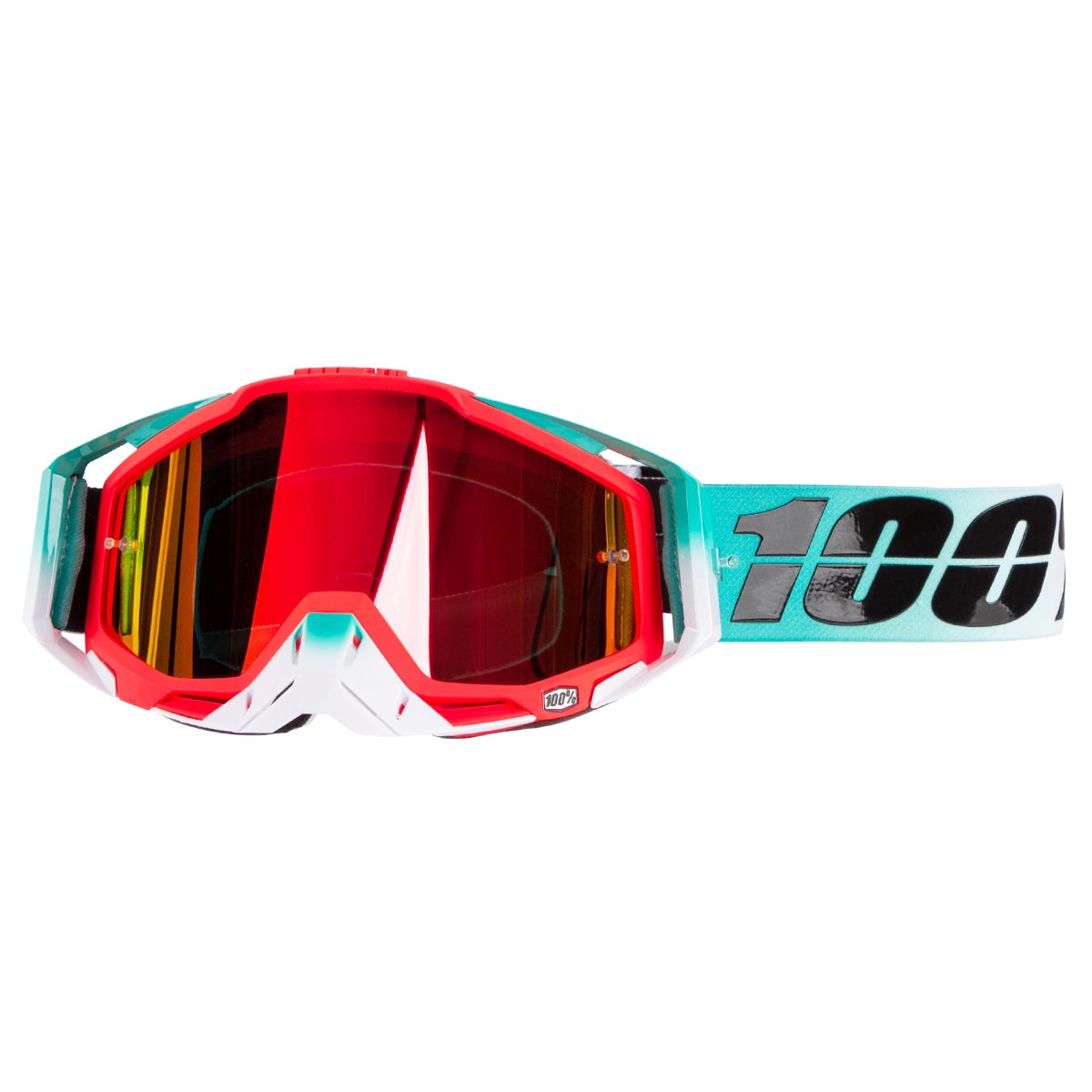 100% Goggle Racecraft Cubica - Mirror Red Anti-Fog
