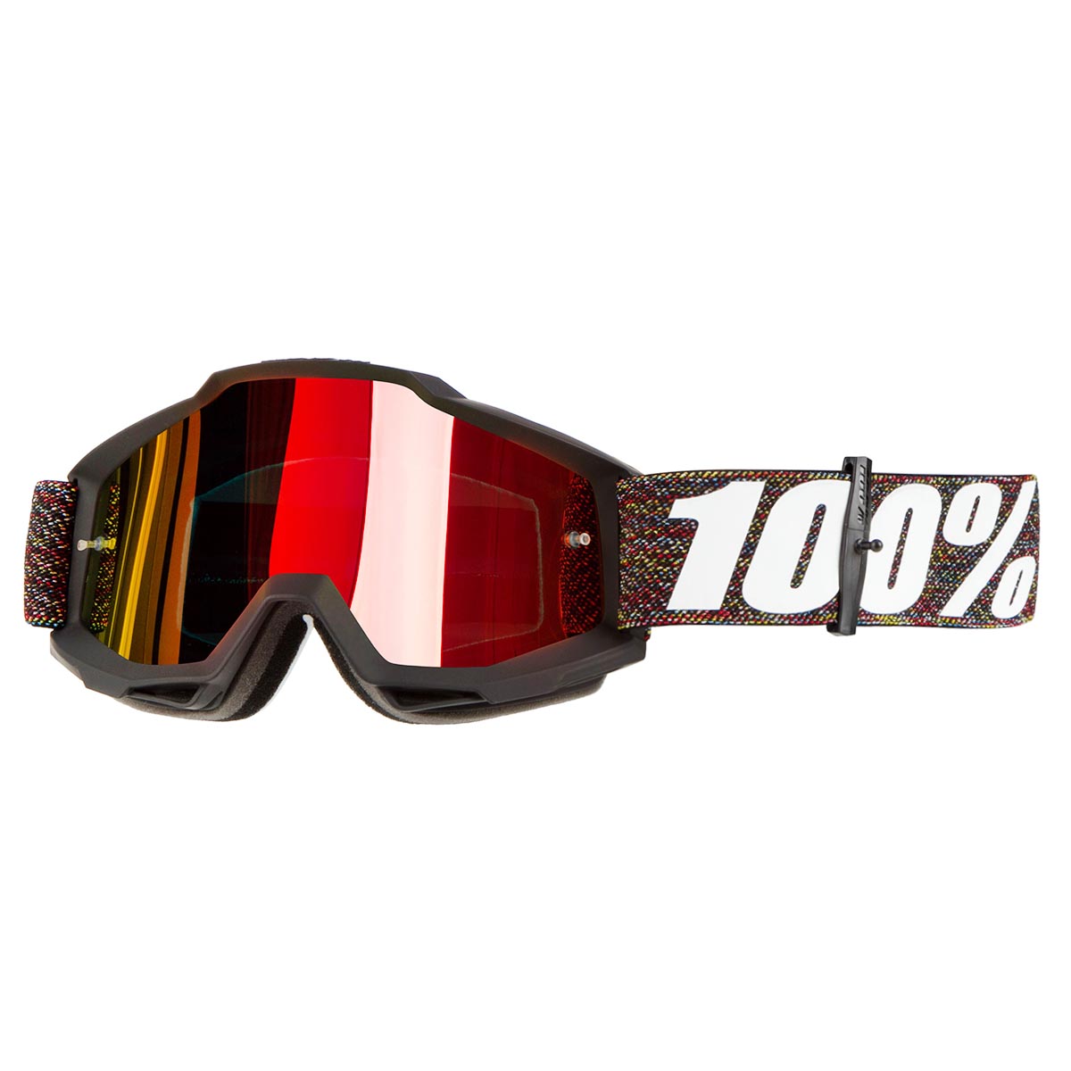 100% Crossbrille Accuri Krick - Rot verspiegelt Anti-Fog