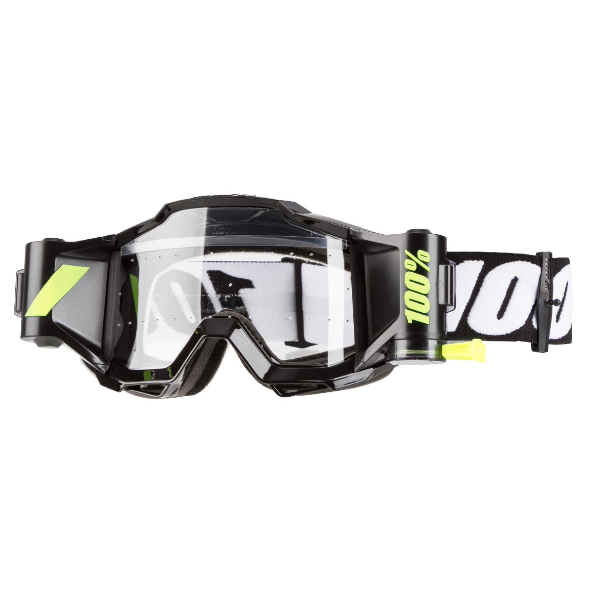 100% Goggle Accuri Forecast with Roll Off System, Black/White