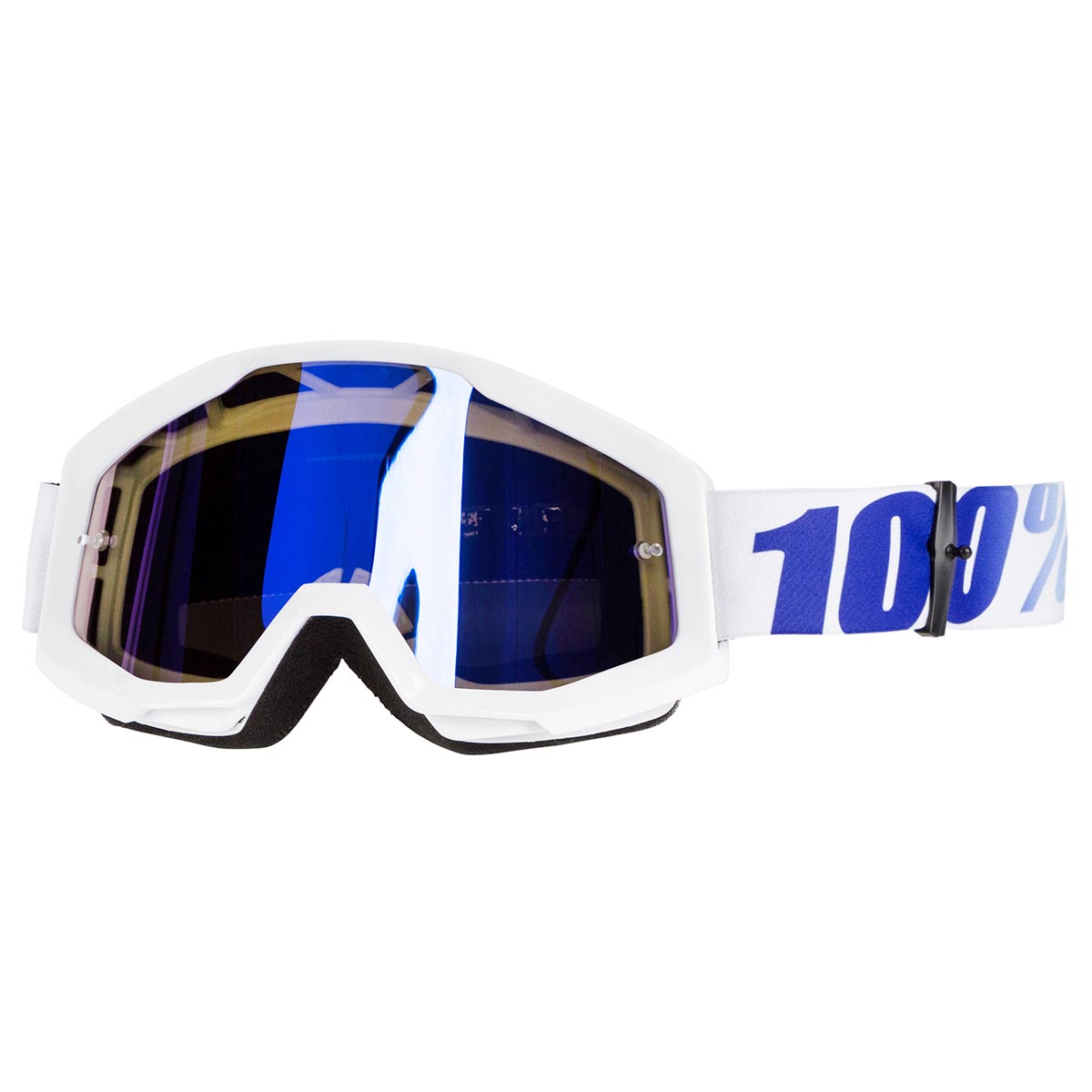 100% Goggle Strata Equinox - Mirror Blue Anti-Fog