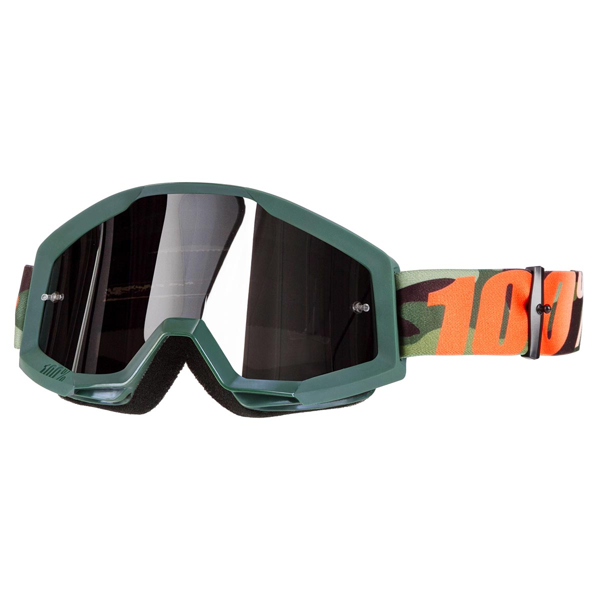 100% Goggle Strata Huntsitan - Mirror Silver Anti-Fog