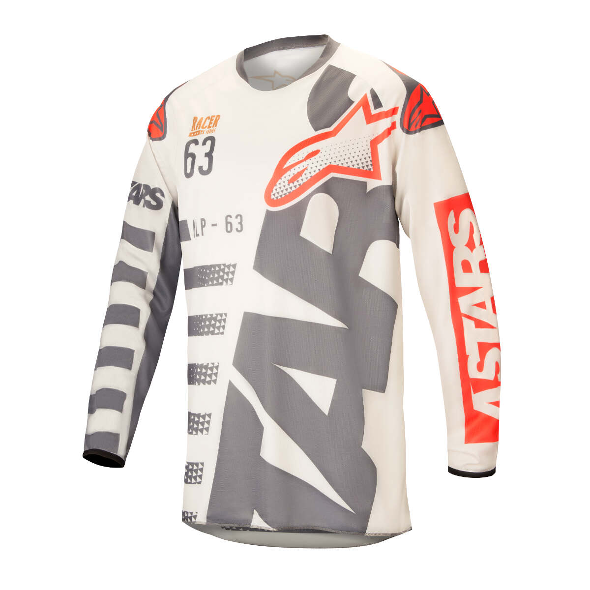 Alpinestars Maillot MX Racer Braap - Sand/Cool Grey/Red Fluo - Limited Edition Black Jack