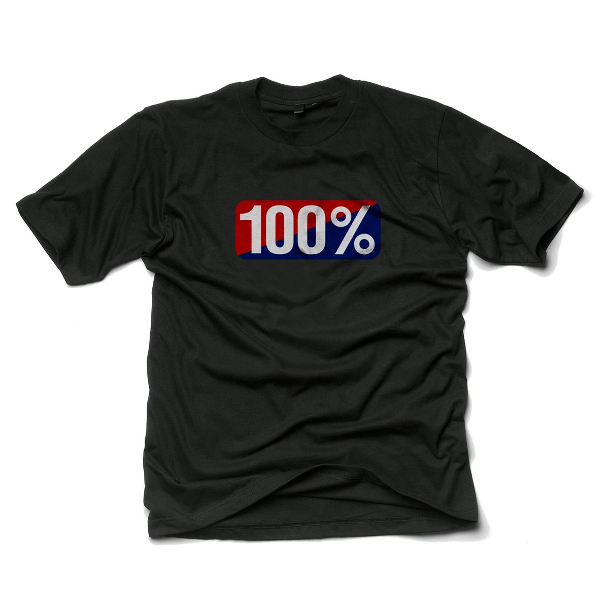 100% T-Shirt Old School Schwarz