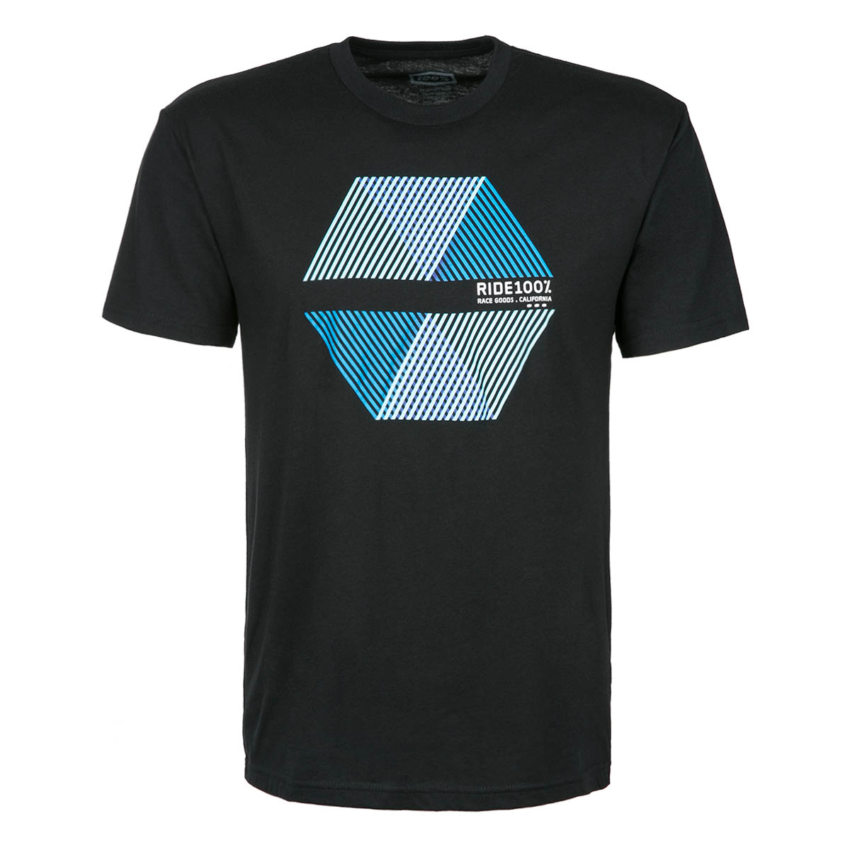 100% T-Shirt Polygon Black