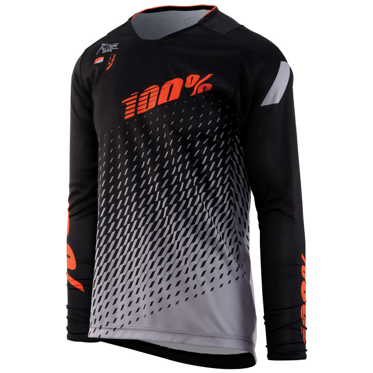 100% Kids Downhill Jersey R-Core Supra Black/Grey