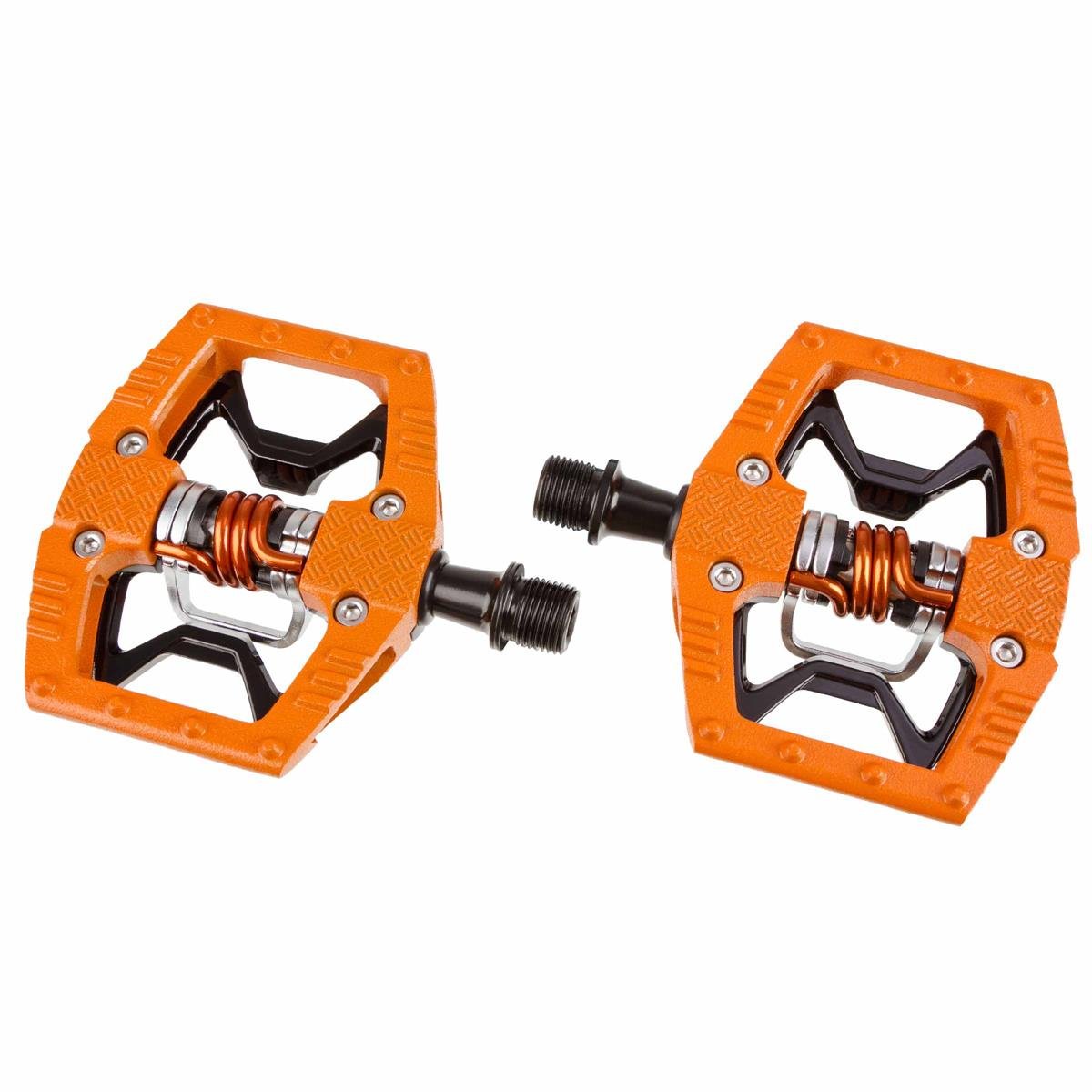 Crankbrothers Hybridpedale Double Shot Orange/Schwarz/Orange