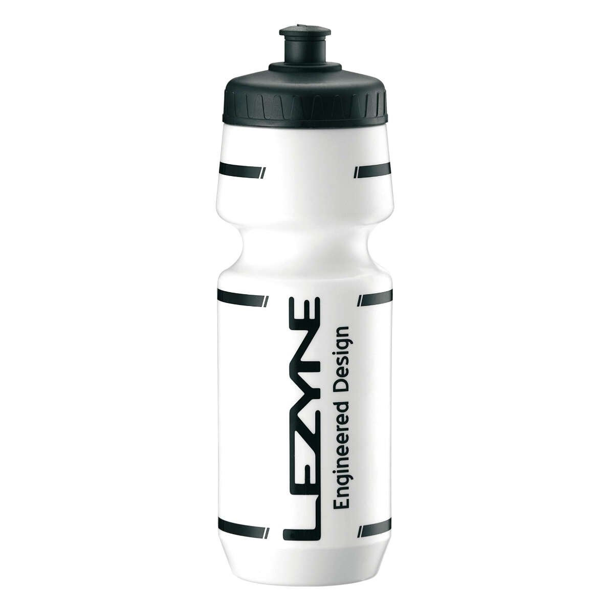 Lezyne Water Bottle  with Logo, White