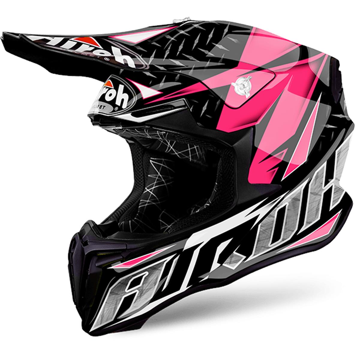 Airoh Casco MX Twist Iron - Pink Gloss