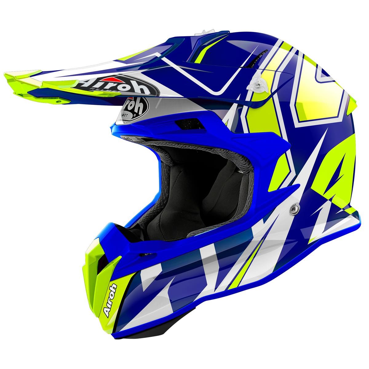 Airoh MX Helmet Terminator Open Vision Shock - Blue
