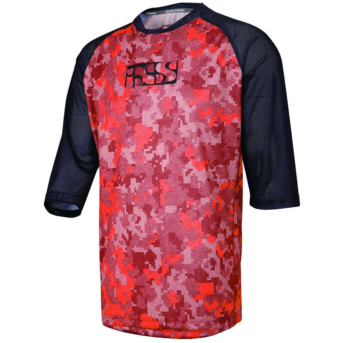 IXS Maillot VTT Manches Longues Vibe 8.1 Rouge/Camo