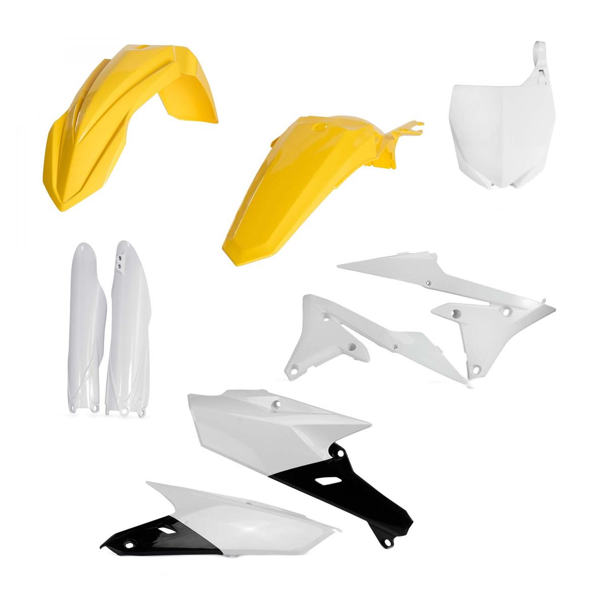 Acerbis Plastic Kit Full-Kit Yamaha YZF 250 2018, Yellow/White