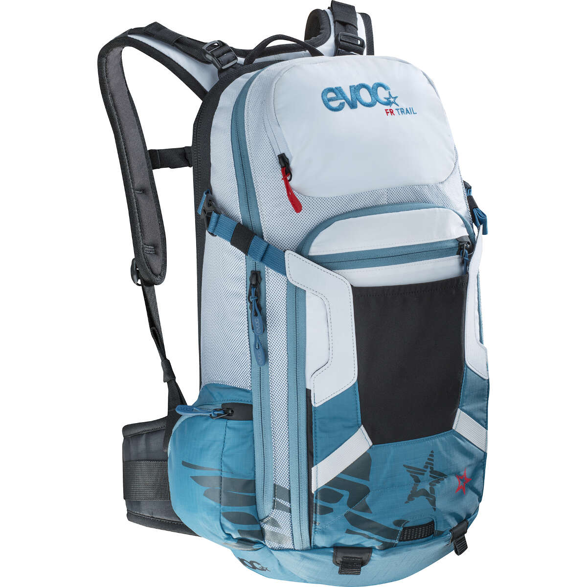 Evoc Girls Protector Backpack with Hydration System Compartment FR Trail Blue/White, 20 Liter