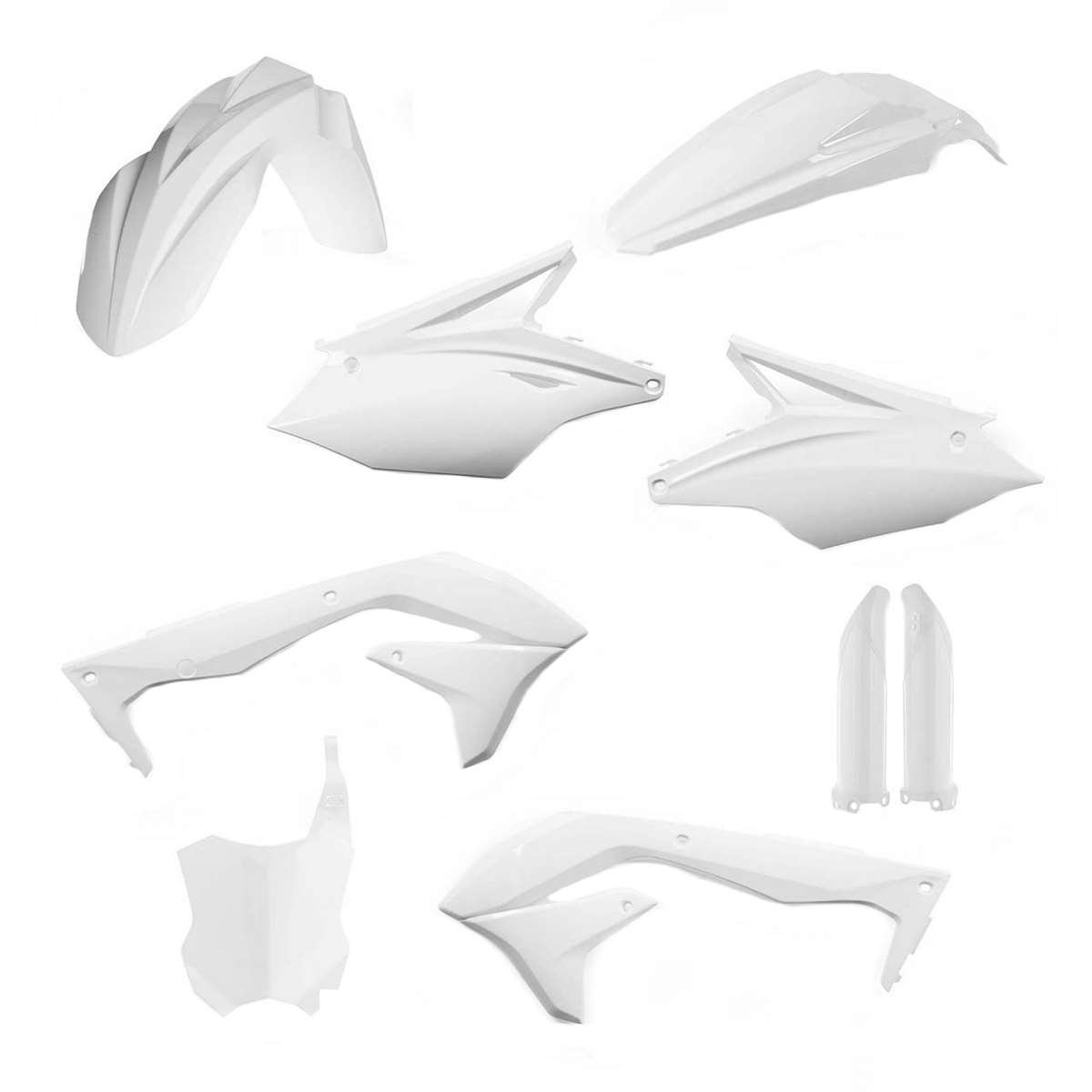 Acerbis Plastic Kit Full-Kit Kawasaki KXF 450 16-18, White