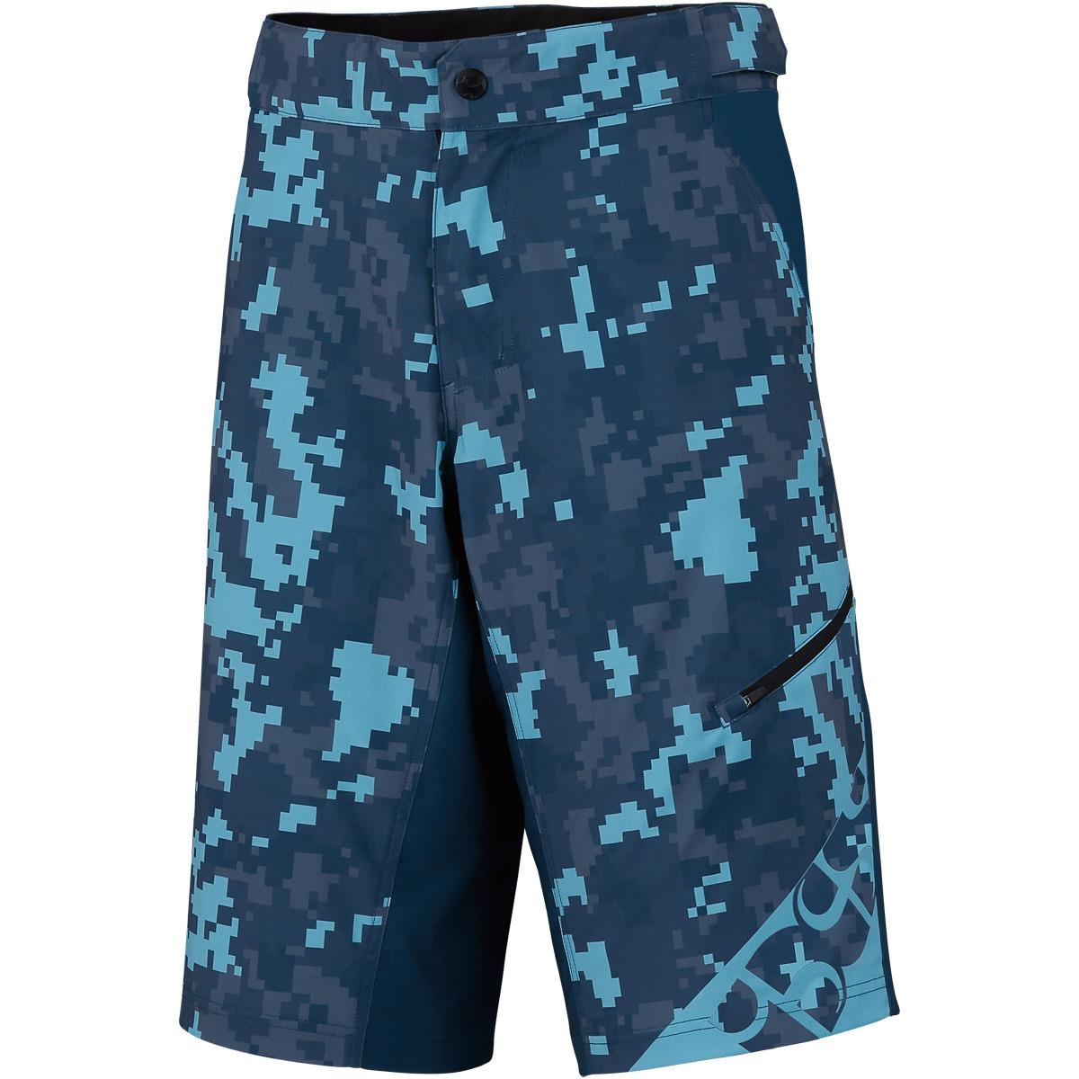IXS Kids MTB Shorts Culm Camo/Aqua Marine