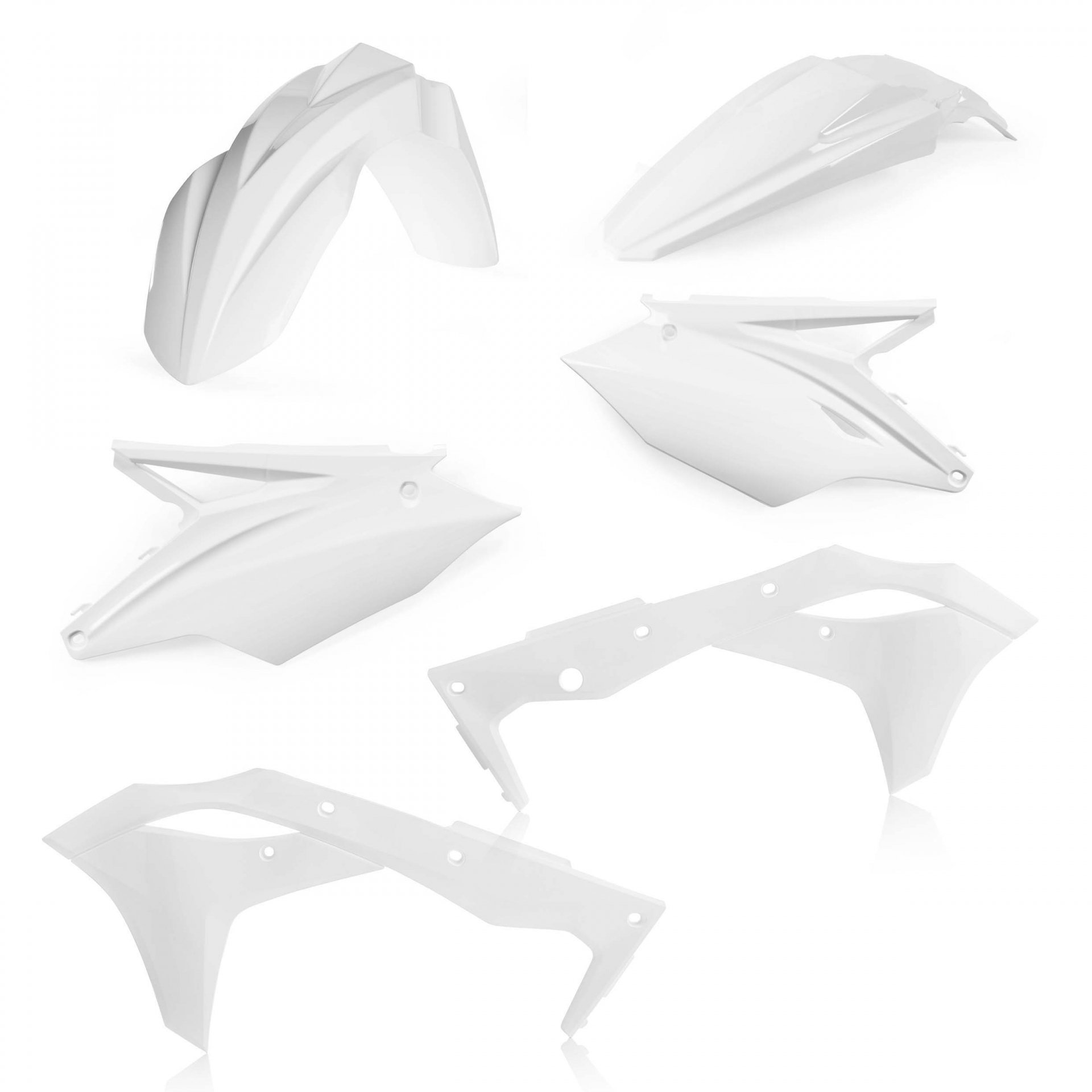Acerbis Plastic Kit  Kawasaki KXF 450 2018, White