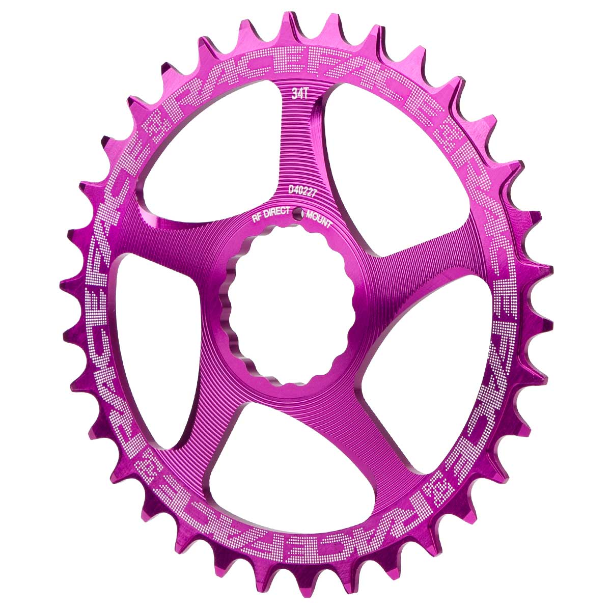 Race Face MTB Chain Ring  Purple, Direct Mount, Cinch, 34 Teeth