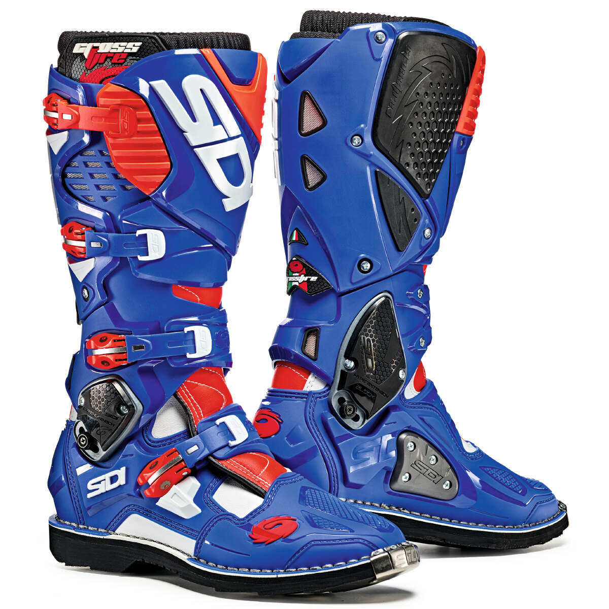 Sidi MX Boots Crossfire 3 Blue/White/Fluo Red