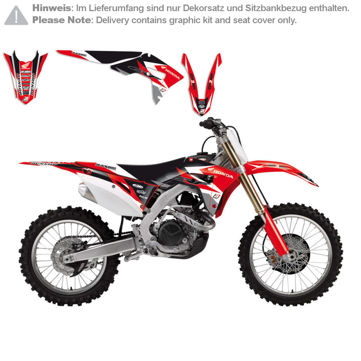 Blackbird Racing Graphic Kit with Seat Cover Dream 3 Honda CRF 450 17-20, CRF 250 18-20