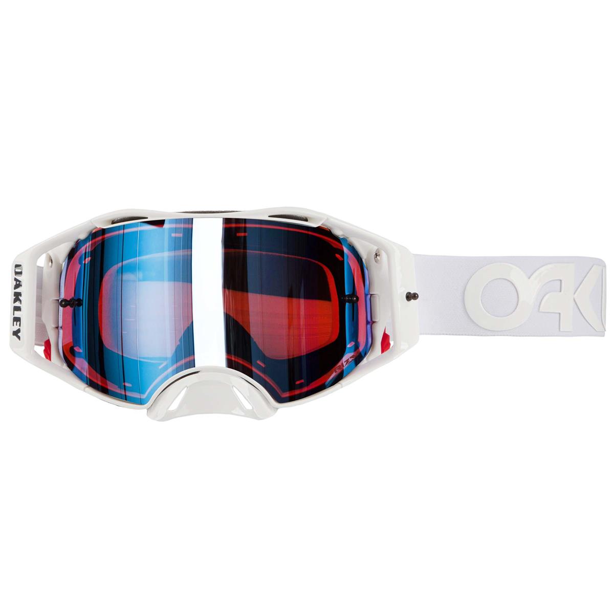 Oakley MX Goggle Airbrake MX Factory Pilot Whiteout - Prizm MX Sapphire Anti-Fog