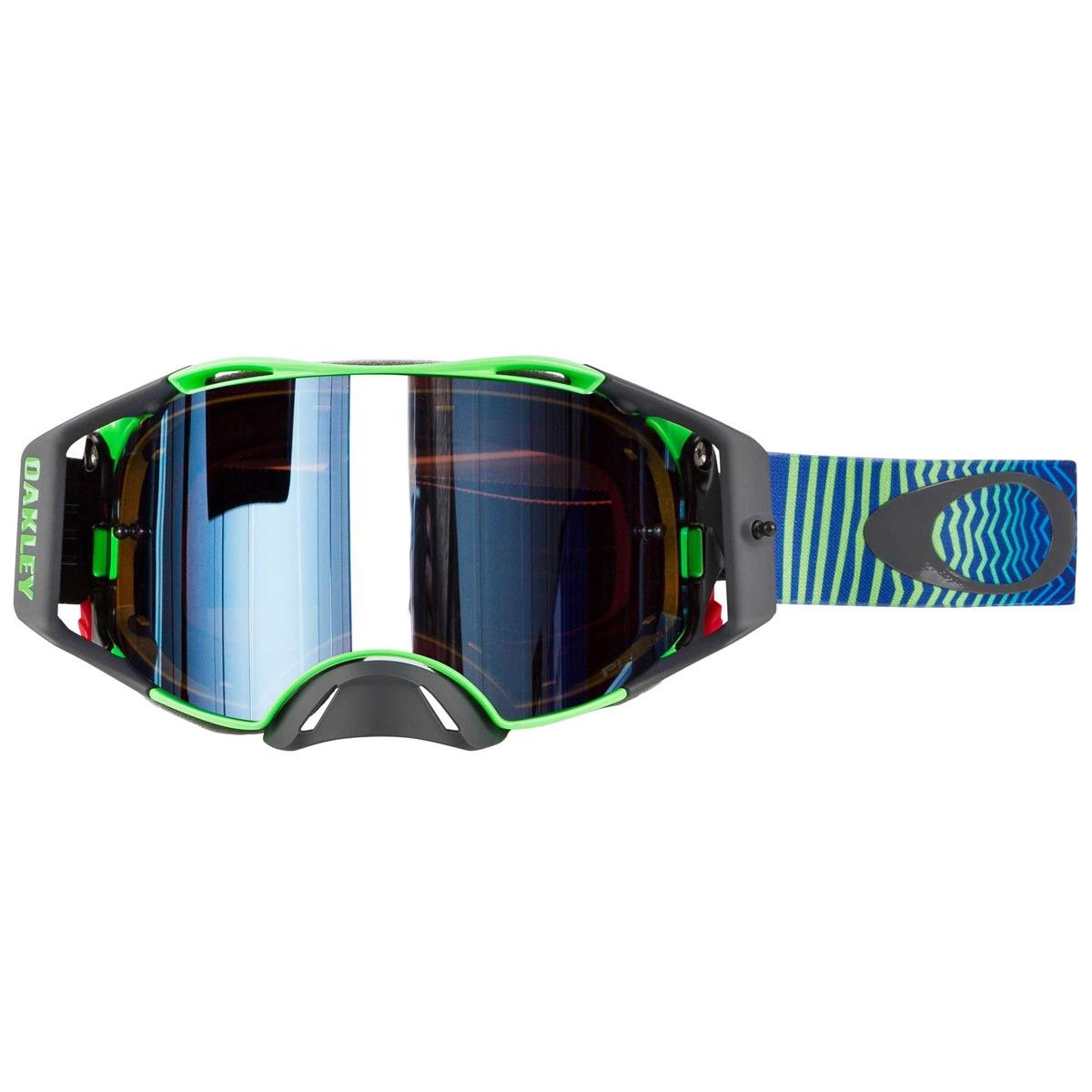 Oakley MX Goggle Airbrake MX Shockwave Blue/Green - Prizm MX Sapphire Anti-Fog