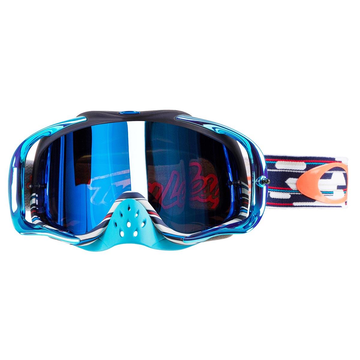Oakley MX Goggle Crowbar MX Troy Lee Designs Series Code RWB - Black Ice Iridium Anti-Fog