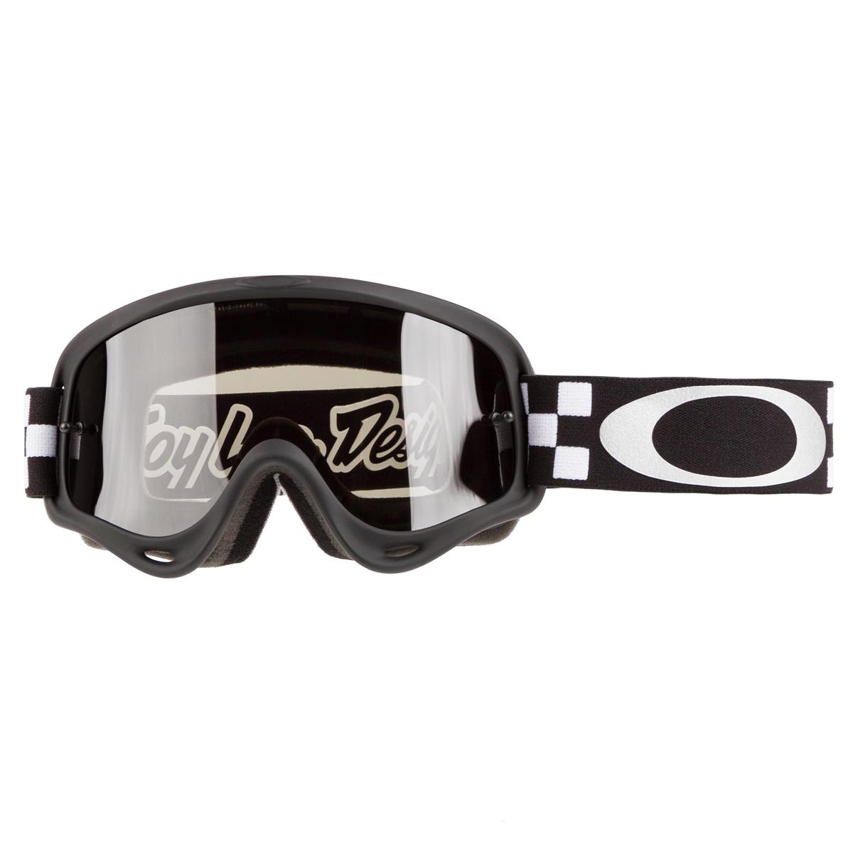 Oakley Kids MX Goggle XS O Frame Troy Lee Designs Series Checker Black/White - Dark Grey Anti-Fog