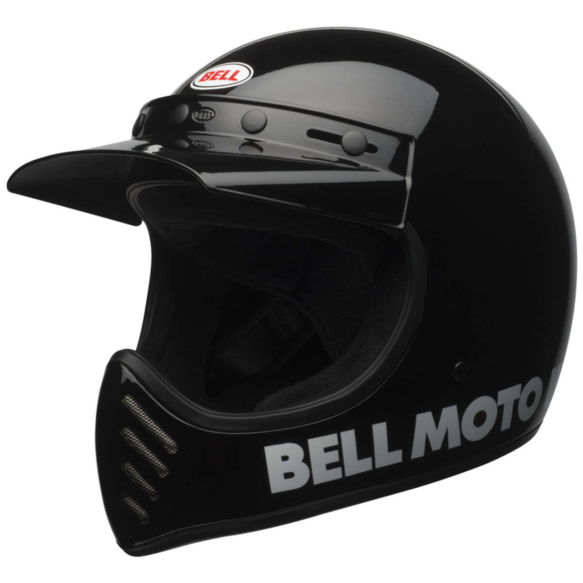 Bell Casco MX Moto-3 Classic Black - Gloss