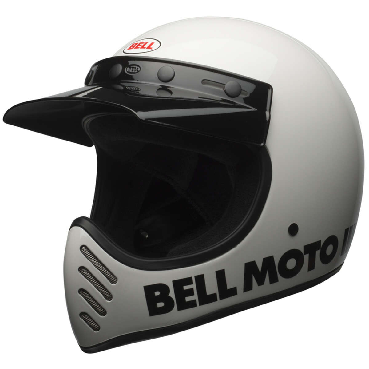 Bell Casco MX Moto-3 Classic White - Gloss